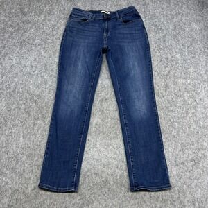 Levis Jeans Womens 32x30 Blue Mid Rise Skinny Slim Fit Stretch Denim Medium Wash